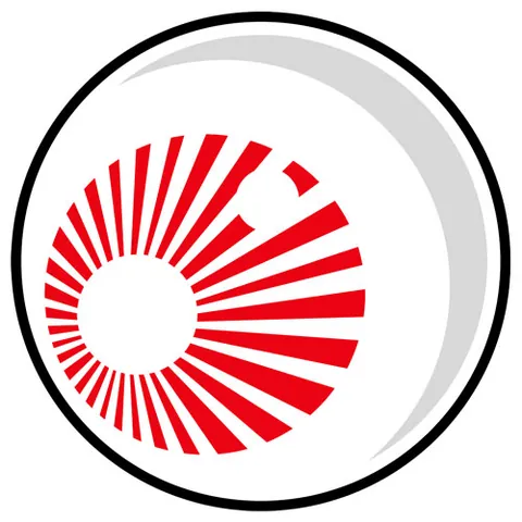 Símbolo oficial de Animecon en rojo, gris y negro