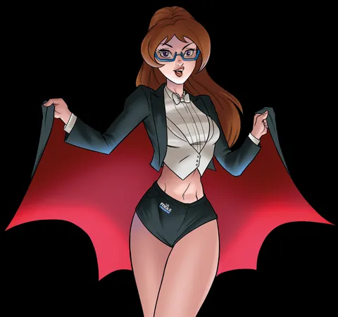 Ilustración oficial de una vampira para La Mole Horror segunda edición