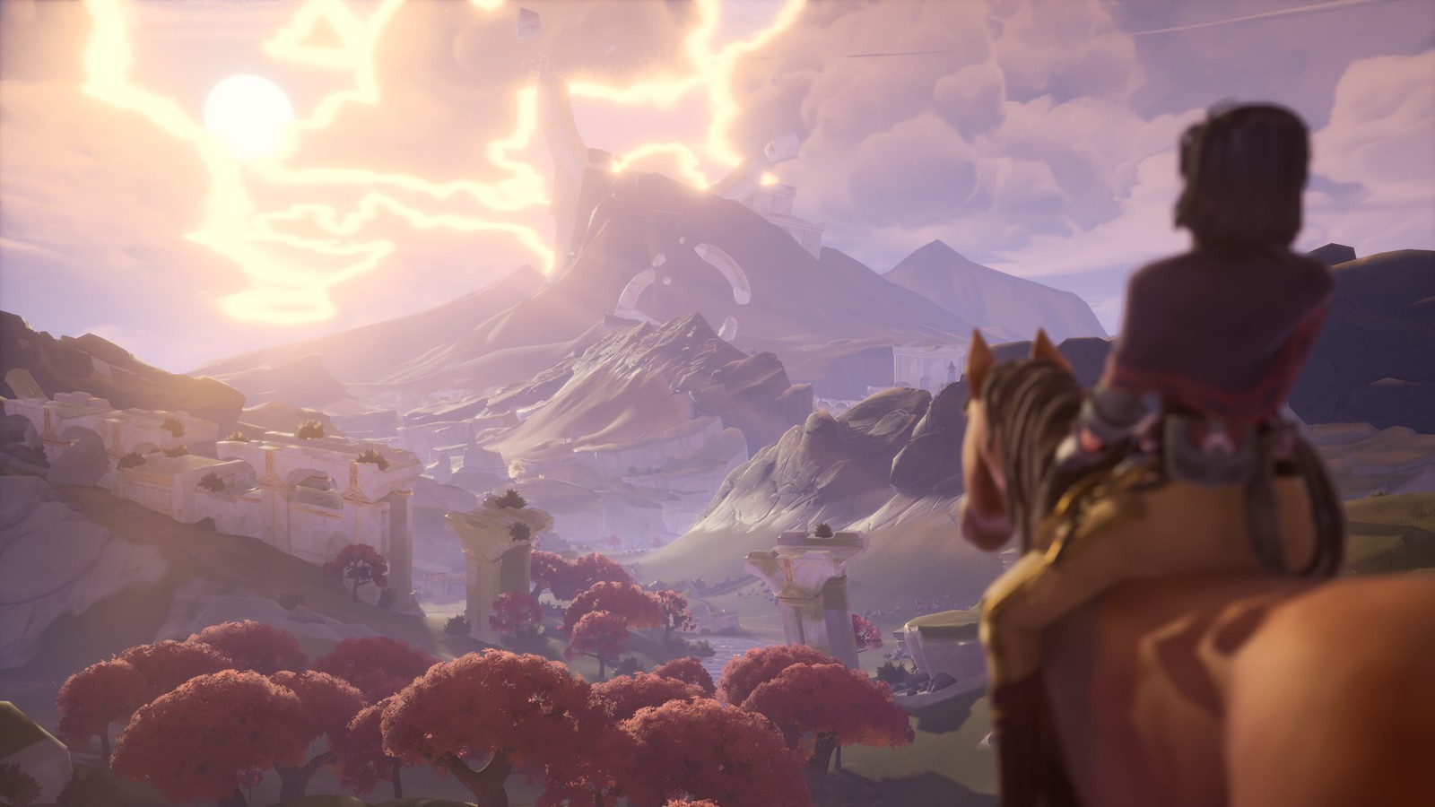 Arte de Palia Royal Highlands con la nueva zona y monturas en PS5