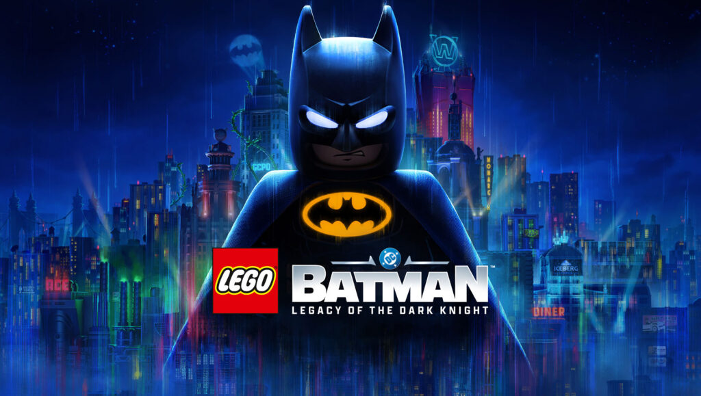 Arte oficial de LEGO Batman: Legacy of the Dark Knight con Batman LEGO