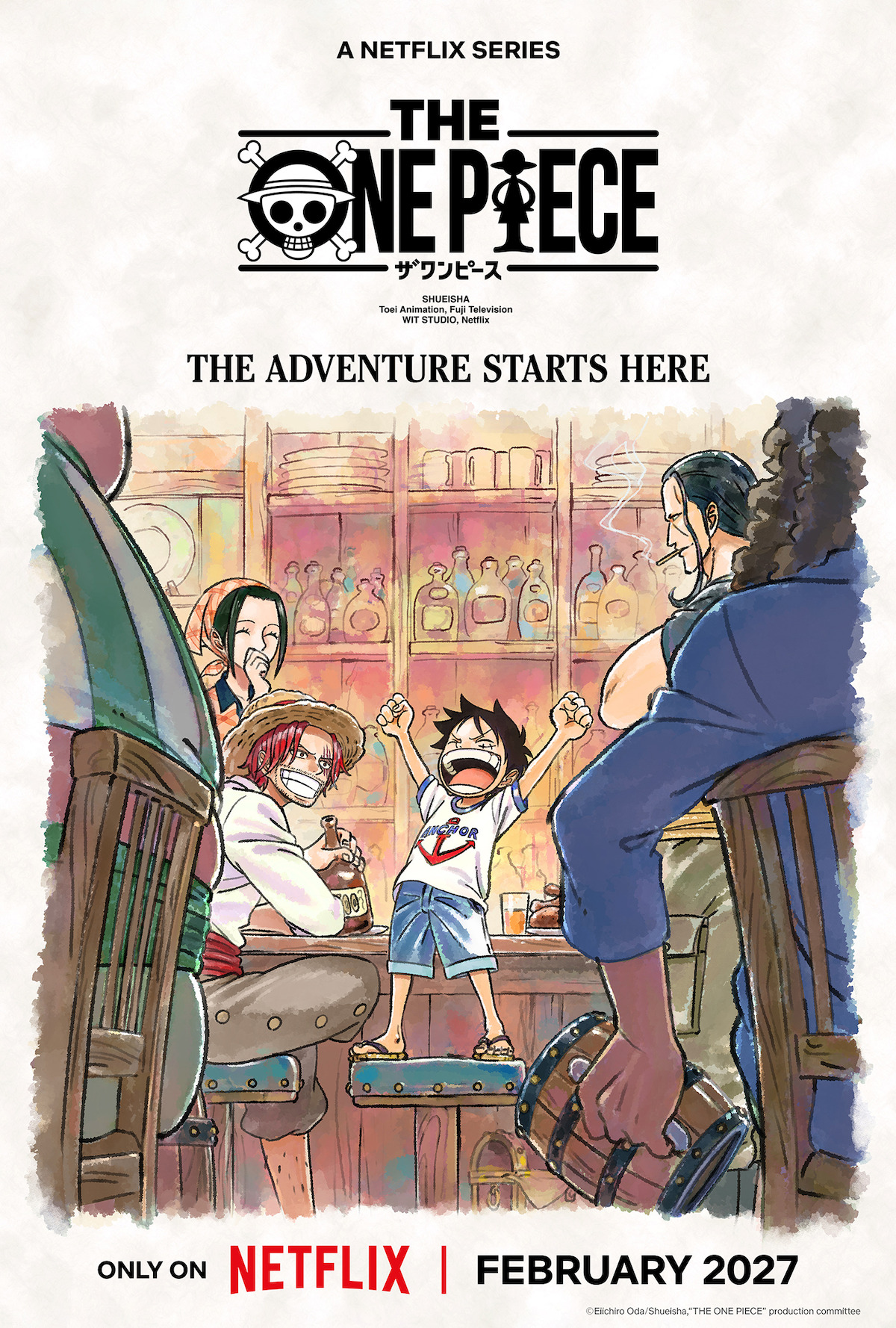 THE ONE PIECE fija febrero de 2027 en Netflix con primer arte oficial