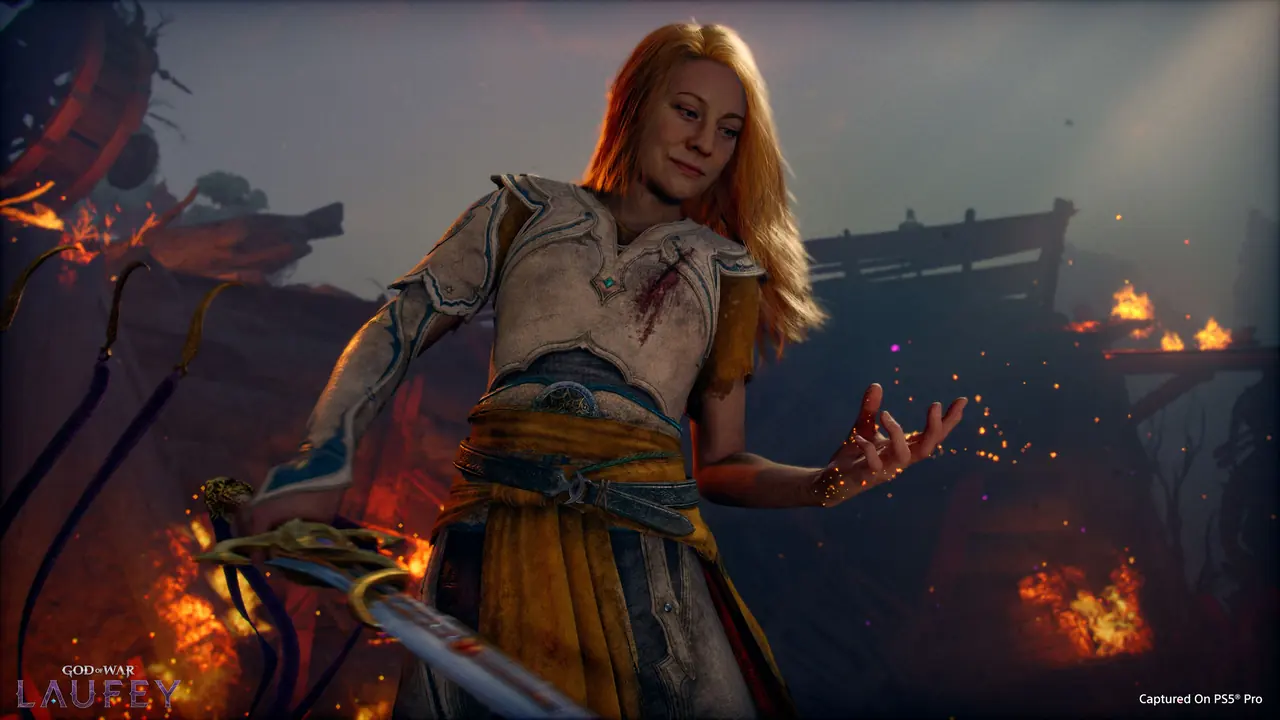 Laufey en una imagen oficial de God of War Laufey