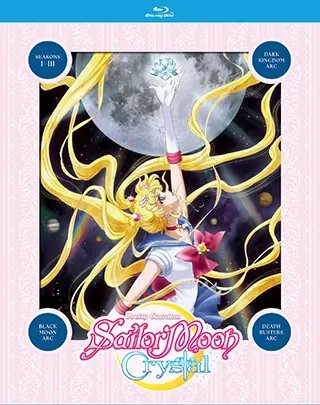 Portada oficial de Pretty Guardian Sailor Moon Crystal temporadas 1 a 3 en Blu-ray