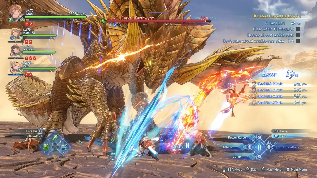 Arte oficial de Granblue Fantasy Relink Endless Ragnarok usado por PlayStation Blog en la cobertura de la expansion