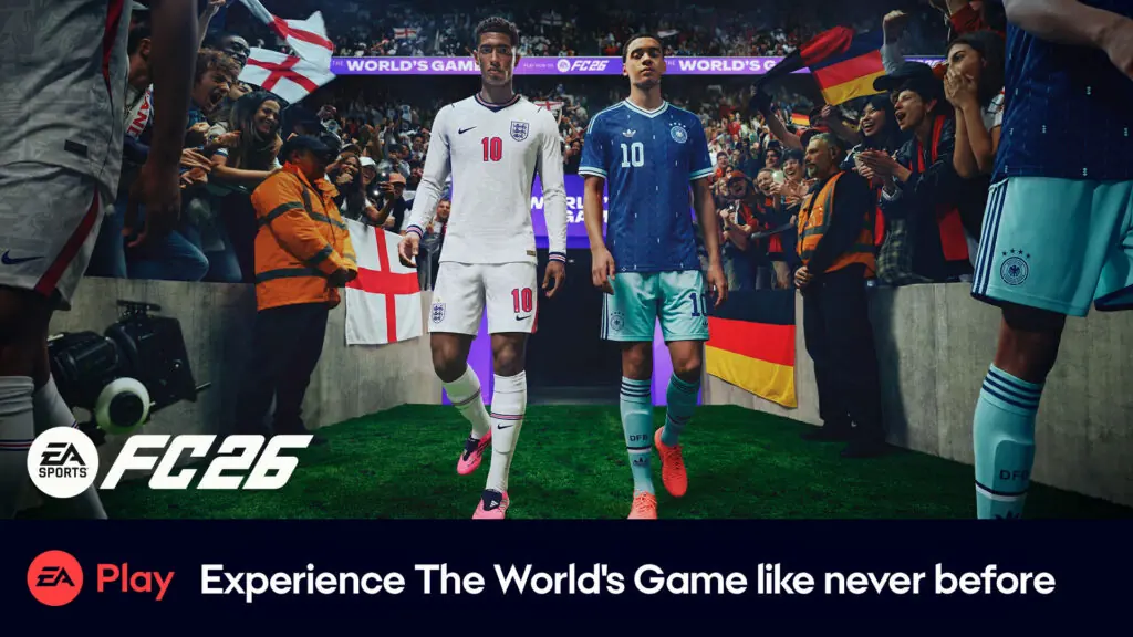 Imagen oficial de EA Sports FC 26 para su llegada a EA Play publicada por Xbox Wire