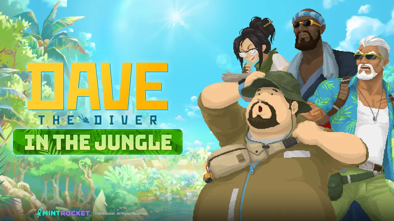 Arte oficial de Dave the Diver In the Jungle difundido por Xbox Wire
