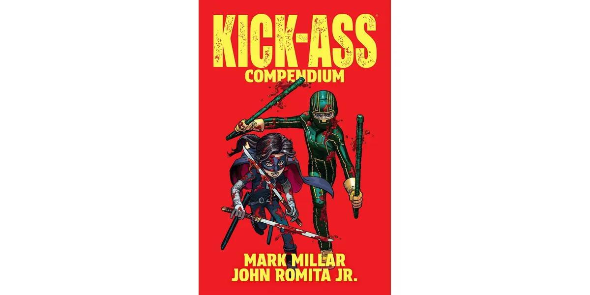 Imagen oficial del Kick-Ass Compendium paperback publicada por Image Comics