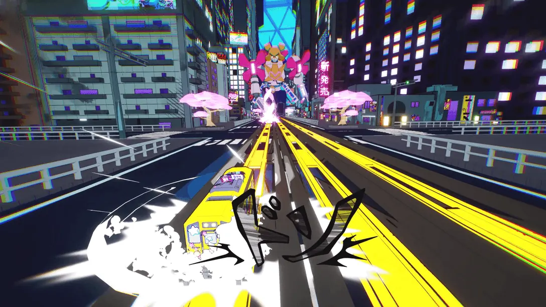 Imagen oficial de Denshattack con Yoshie publicada en PlayStation Blog