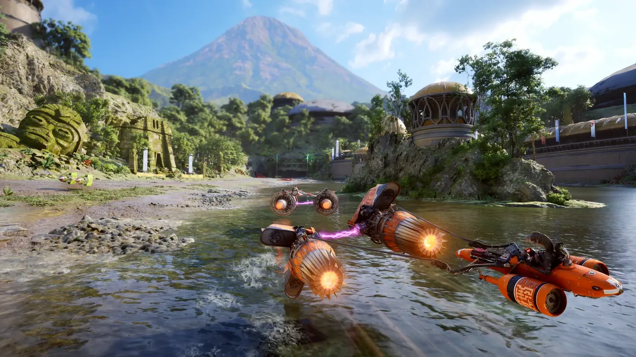 Captura oficial de Star Wars: Galactic Racer publicada en el sitio oficial del juego