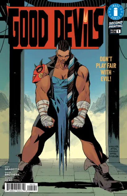 Portada oficial de Good Devils: Don't Play Fair with Evil segunda impresion publicada por Image Comics
