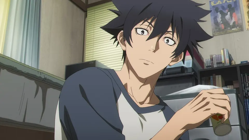 Jiro y Rago en el arte oficial del anime BLACK TORCH