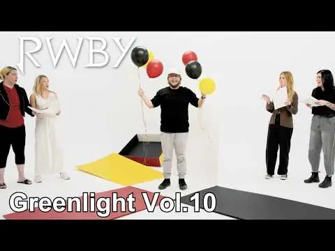 Ruby Rose en la miniatura oficial del anuncio de luz verde para RWBY Volume 10 publicado por VIZ