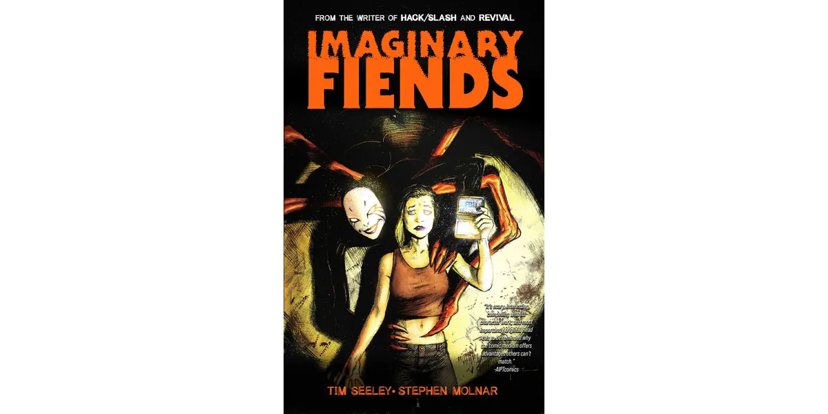 Portada oficial del tomo paperback de Imaginary Fiends publicado por Image Comics