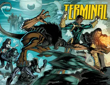 Portada A oficial de Terminal #1 de Image Comics con arte de Andy Kubert y Dave McCaig