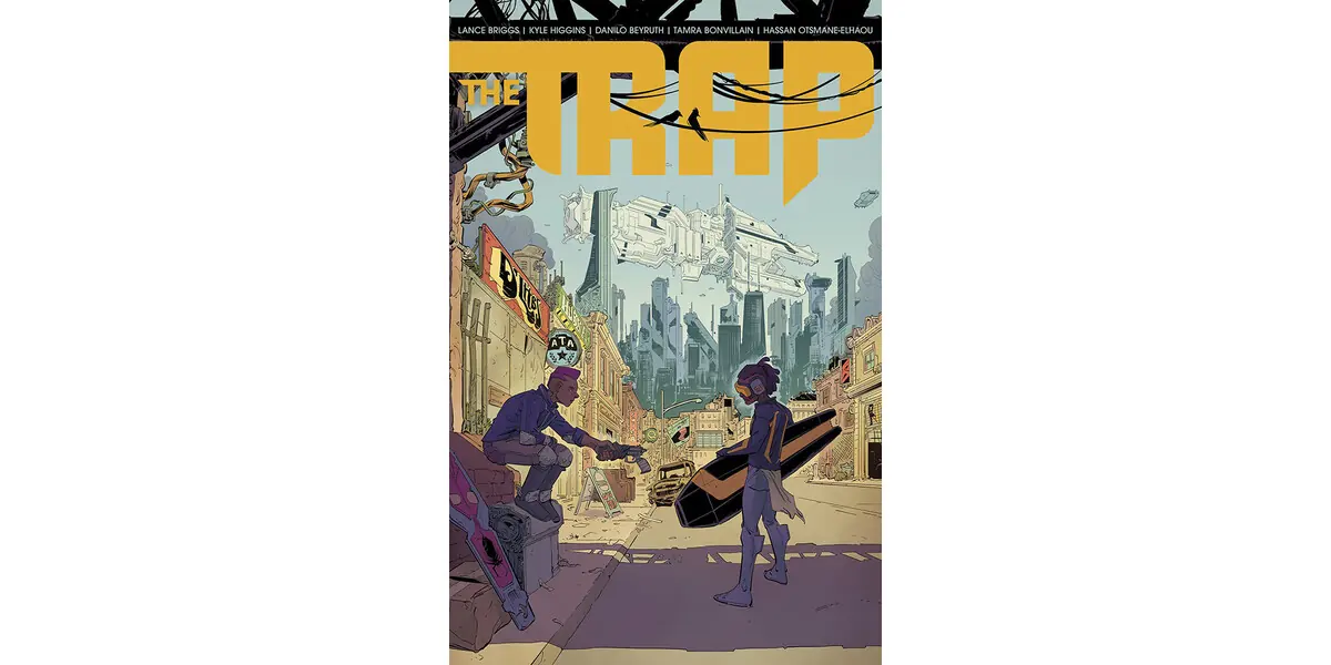 Portada oficial de The Trap, novela gráfica de ciencia ficción deportiva de Image Comics