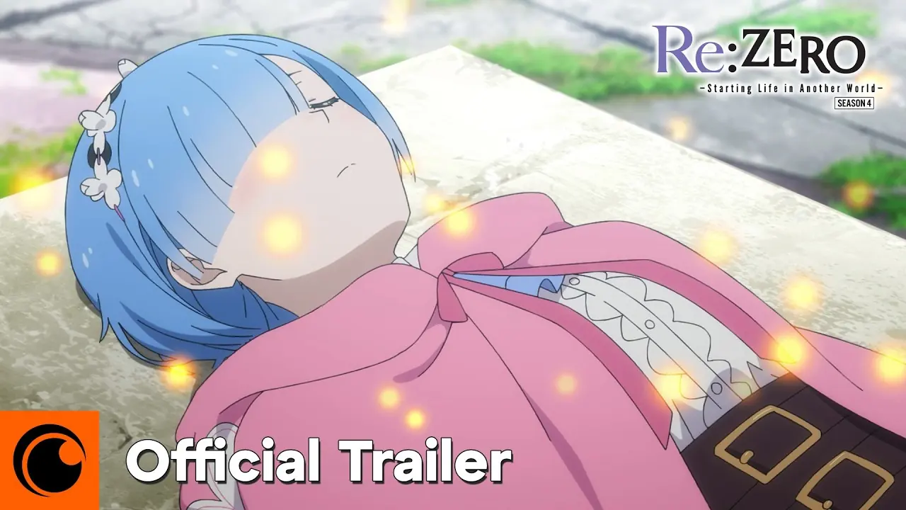 Subaru y Emilia en el arte promocional oficial de Re:ZERO temporada 4