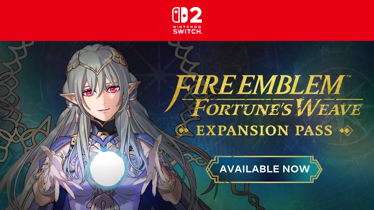 Banner oficial del pase de expansión de Fire Emblem: Fortune’s Weave para Nintendo Switch 2.