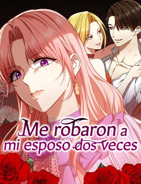 Portada oficial de Me robaron a mi esposo dos veces, con su protagonista de cabello rosado.