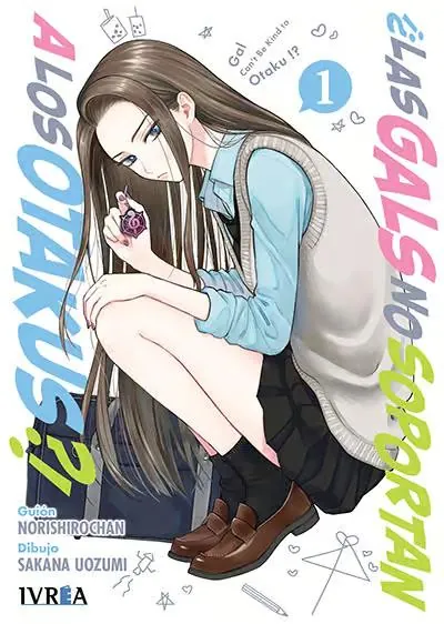 Portada española del tomo 1 de ¿Las gals no soportan a los otakus?